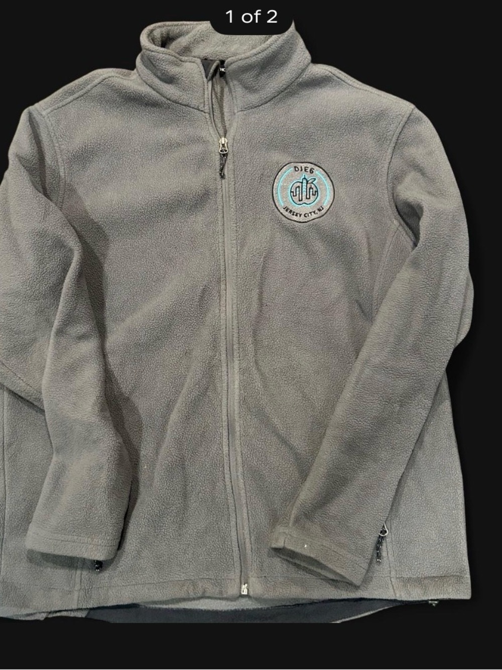 Amazon Gray Full-Zip Performance Fleece Jacket